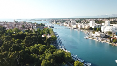 Das kroatische Zadar von oben