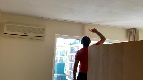 in 3 Tagen haben wir die Wohnung gestrichen und den Heizkessel repariert