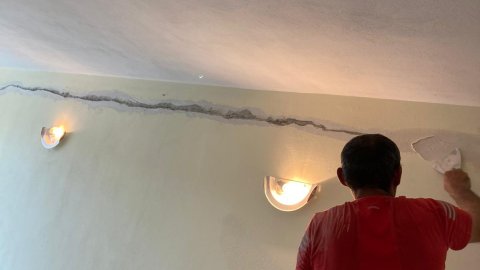 in 3 Tagen haben wir die Wohnung gestrichen und den Heizkessel repariert