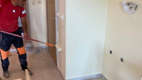 in 3 Tagen haben wir die Wohnung gestrichen und den Heizkessel repariert